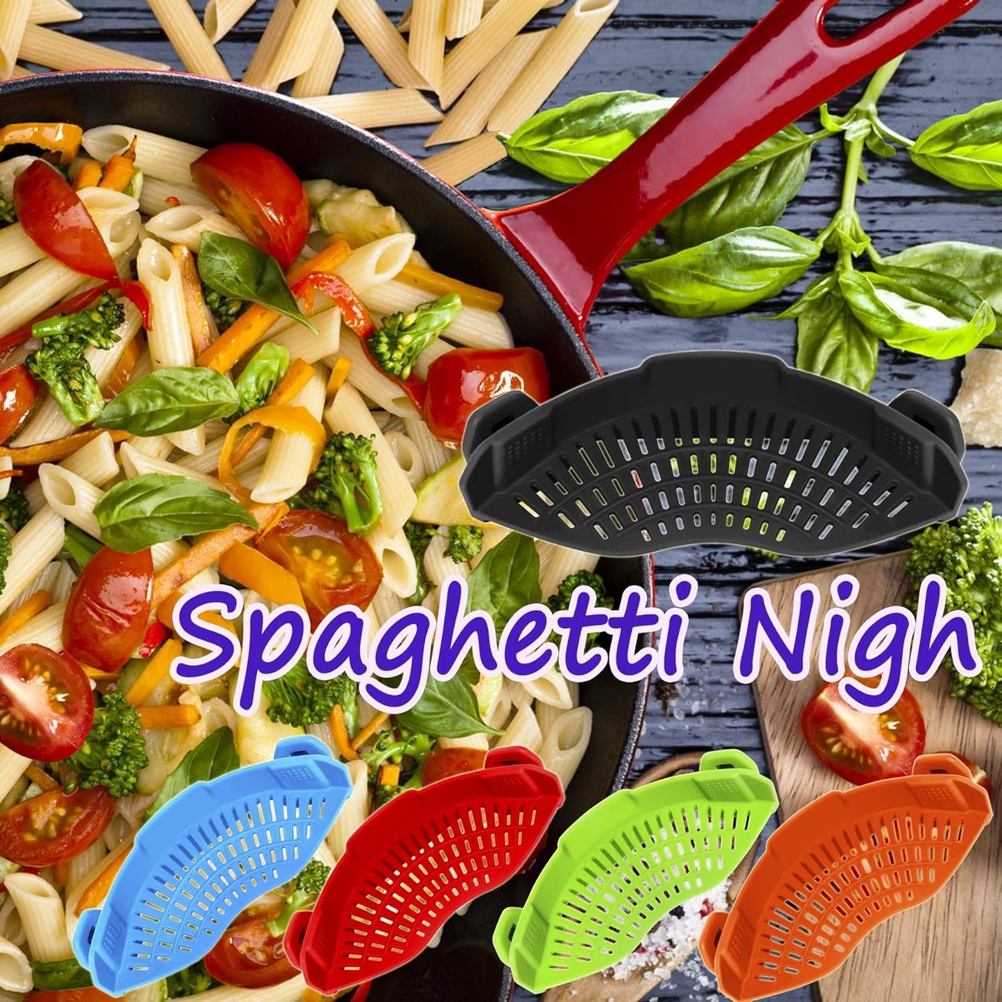 Strainer Silicone( Pots and Pans) مصفاة سيليكون لجميع الأواني والمقالي