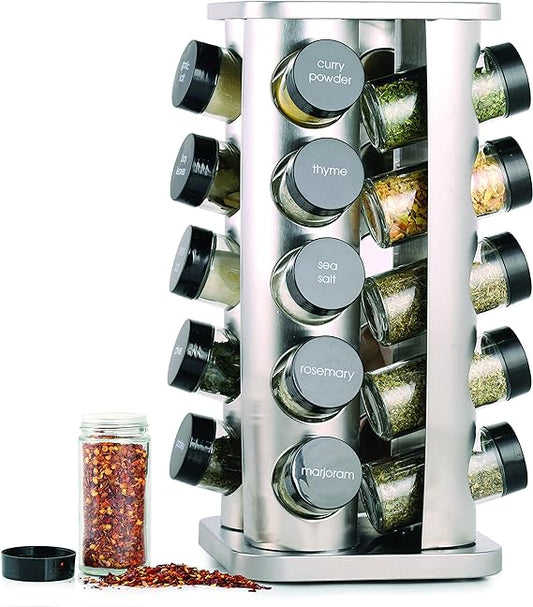 20 Jar Spice Rack برج عبوات البهارات
