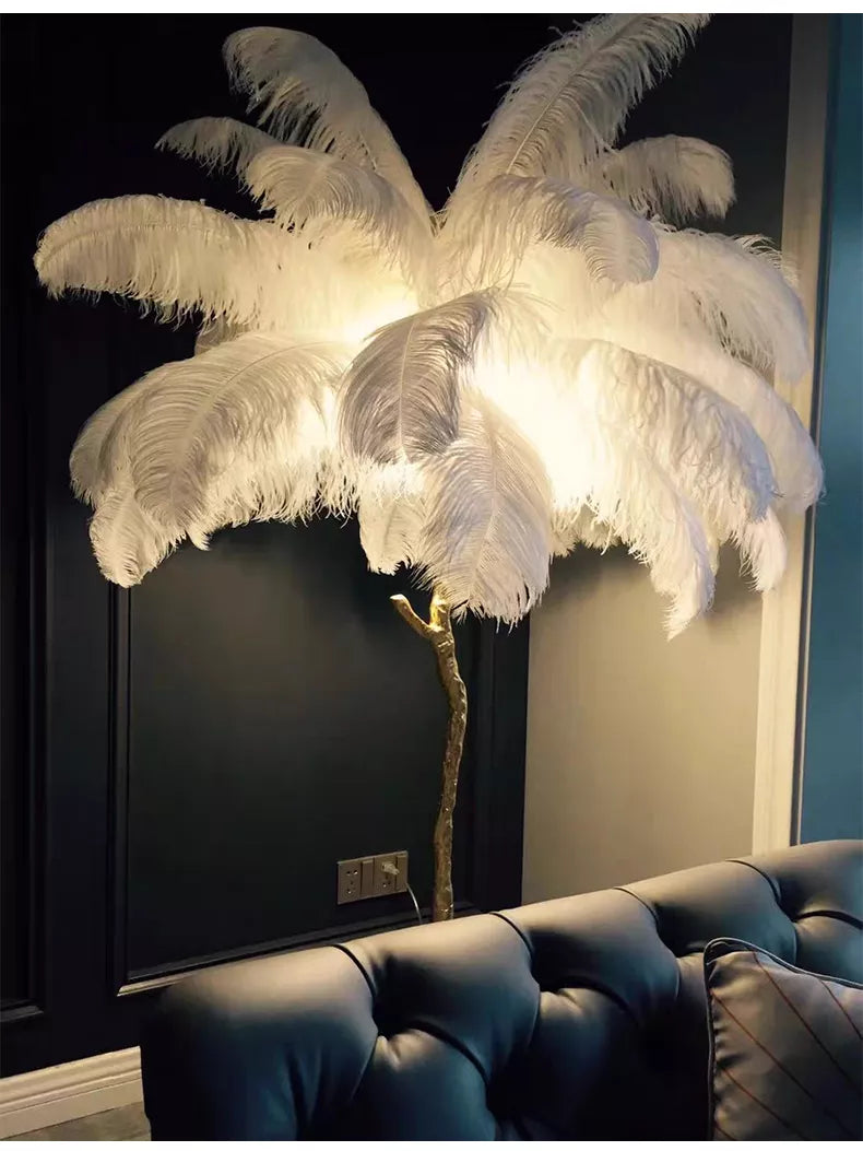 Ostrich feather lighting(اضاءة ريشة النعامة)