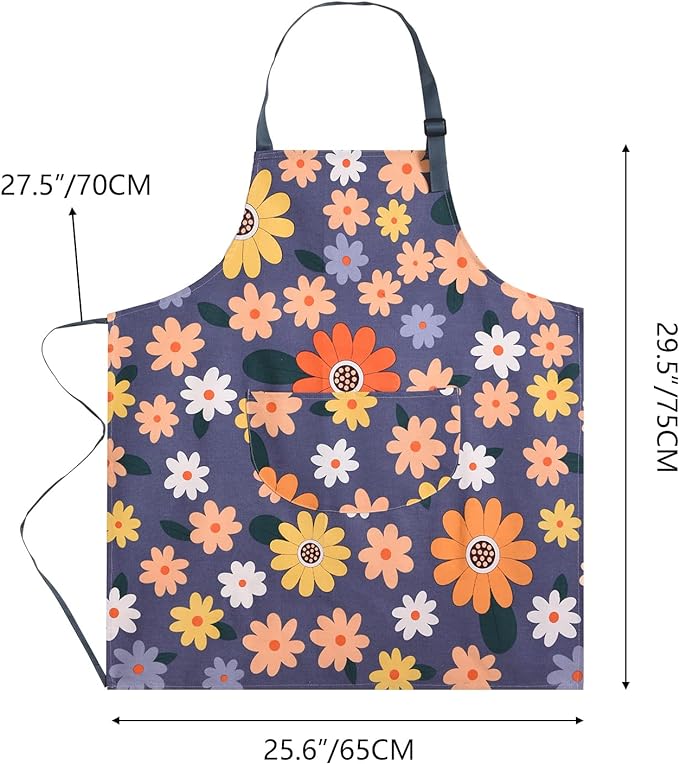 Pack Floral Apron مئزر المطبخ -مريلة