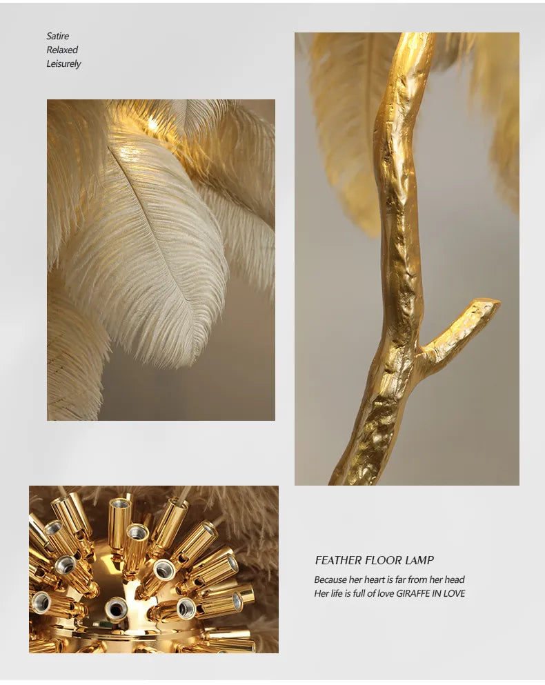 Ostrich feather lighting(اضاءة ريشة النعامة)
